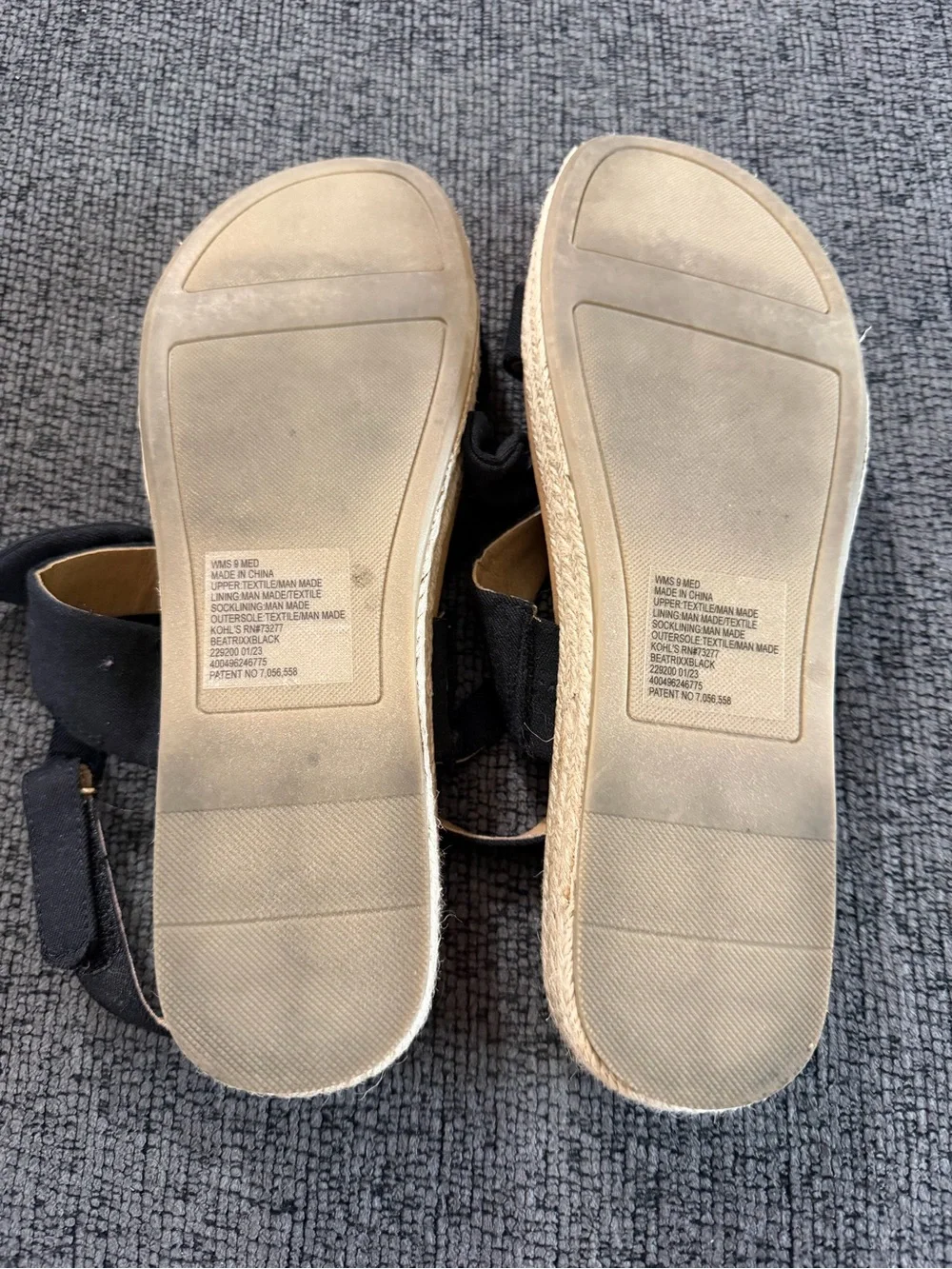 Lauren Conrad Black Knot Espadrille-Style Sandals